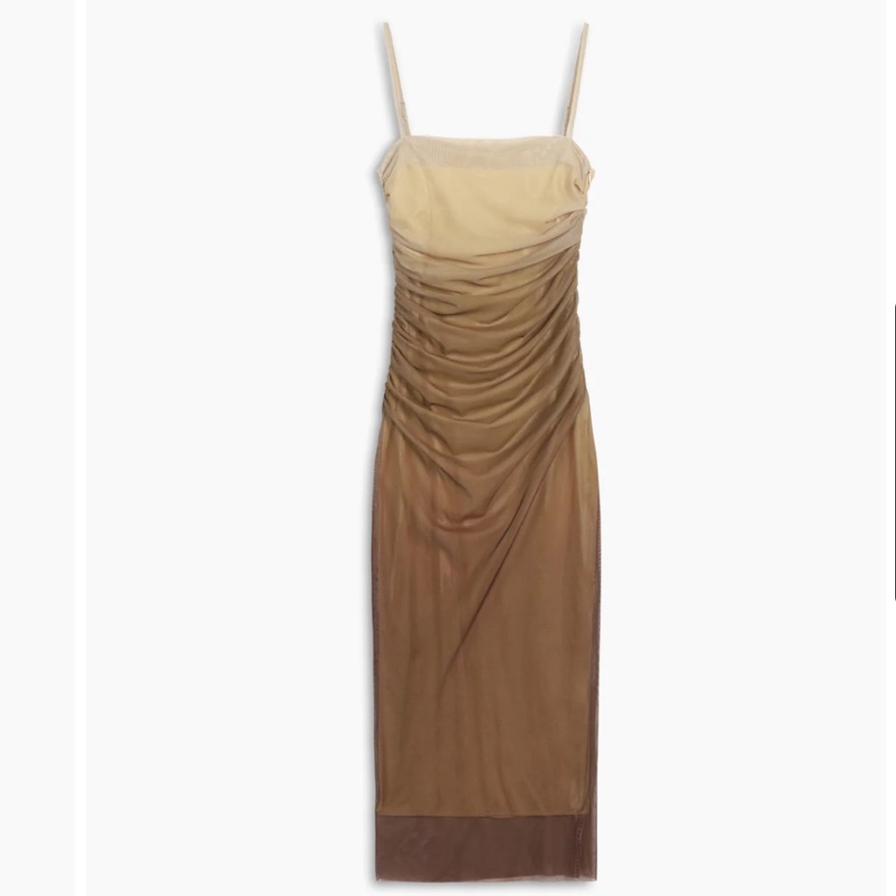 Ombré Mesh Long Dress